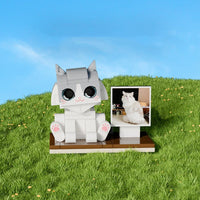 Custom Cat Brick Figure - Personalized Pet Lego Gift🐾🐱 - MemoryTails