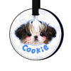Custom Pet Portrait Round Travel Tag - MemoryTails