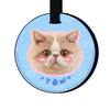 Custom Pet Portrait Round Travel Tag - MemoryTails