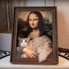 Oil painting cat scratching board - cattery - MemoryTails