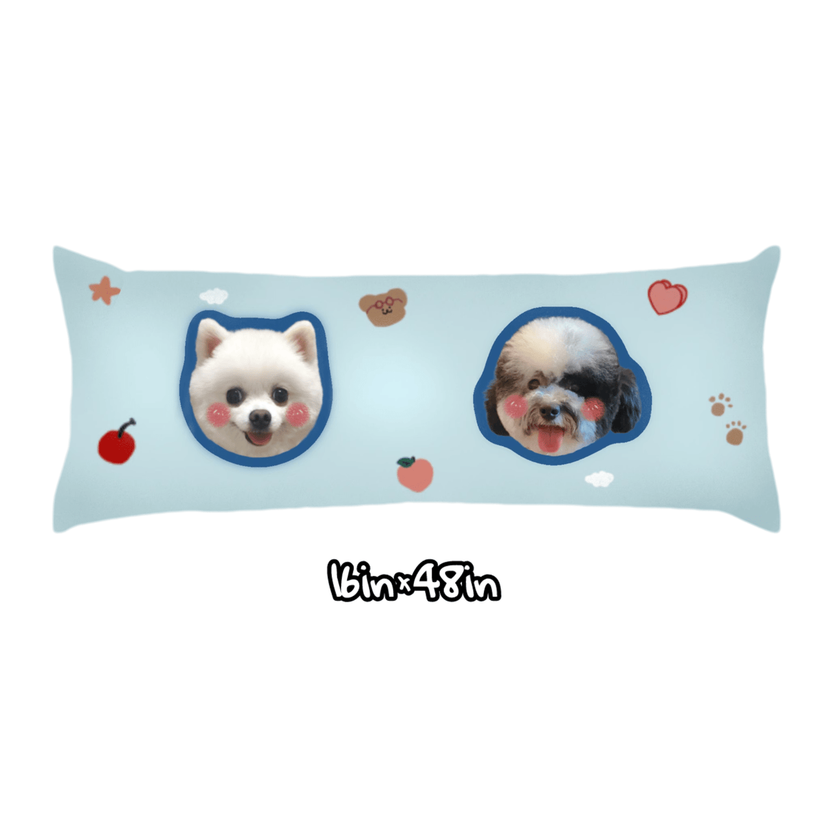 PetFace Custom Long Pillow - MemoryTails