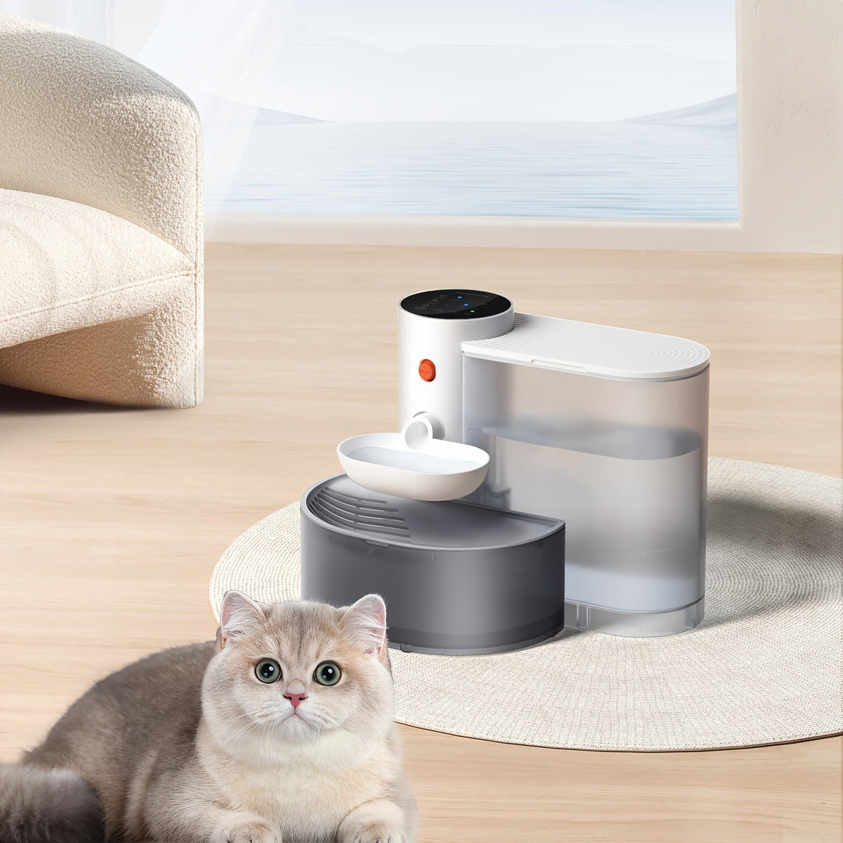 Rechargeable smart cat water fountain - MemoryTails