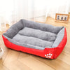 Rectangular Paw Print Pet Bed (Supports Joint Health) - MemoryTails