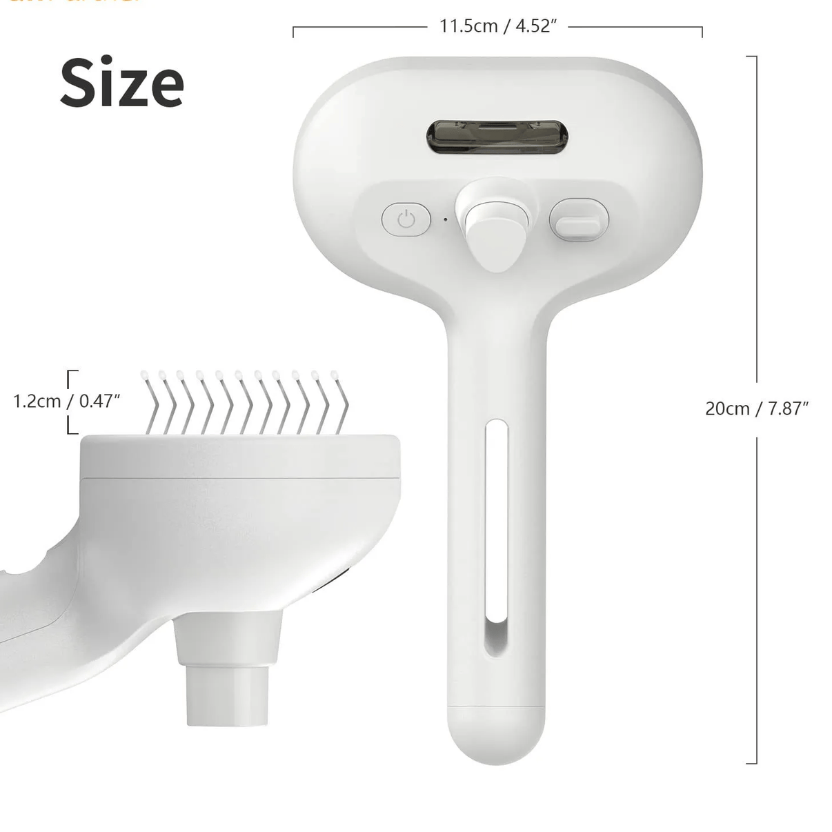 WaGrin Tame Fur Pet Spray Mist Brush: Grooming & Massage Tool for Furry Friend - MemoryTails