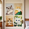 Wall - Mounted Floral Cat Scratcher – Durable & Eco - Friendly - MemoryTails