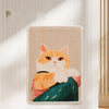 Wall-Mounted Floral Cat Scratcher – Durable & Eco-Friendly